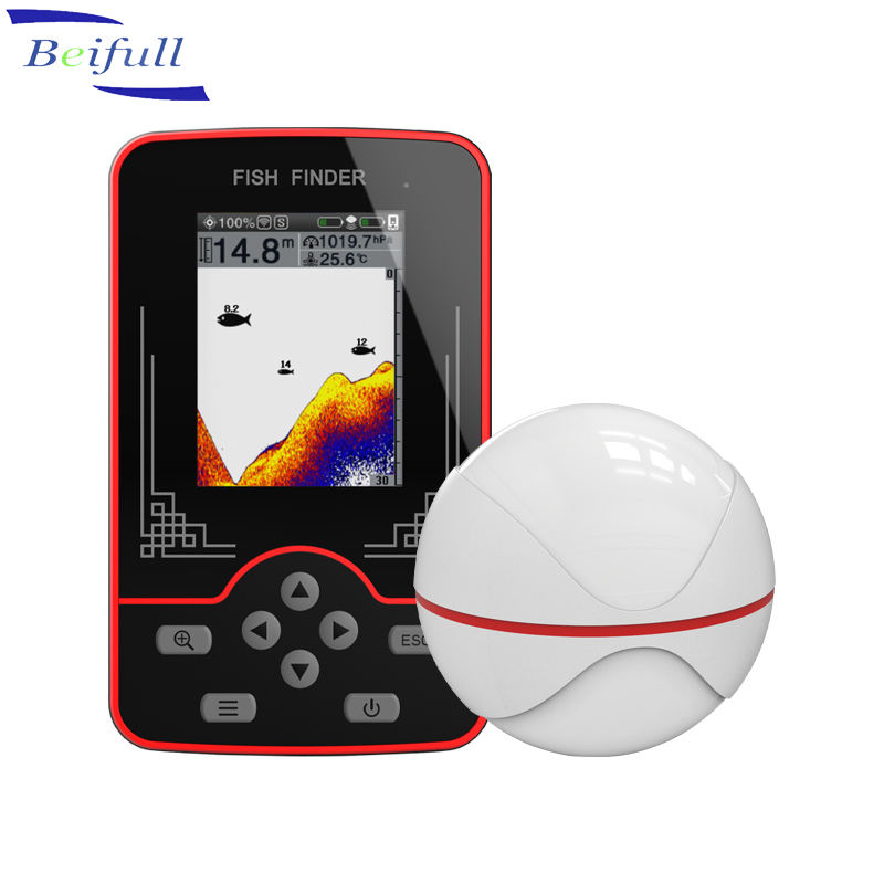 F13 ポータブル魚群探知機ワイヤレスソナー 100 メート - Fish Finder Portable のレビューと価格