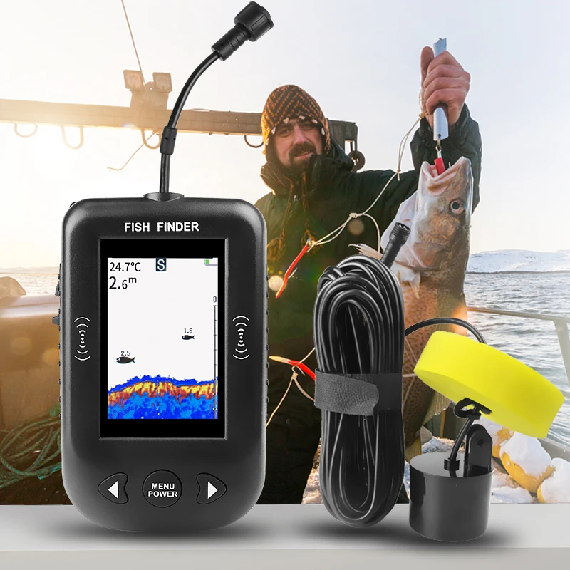 エルチャンXF03魚群探知機45度100Mポータブルソナー釣 - Fish Finder Portable のレビューと価格