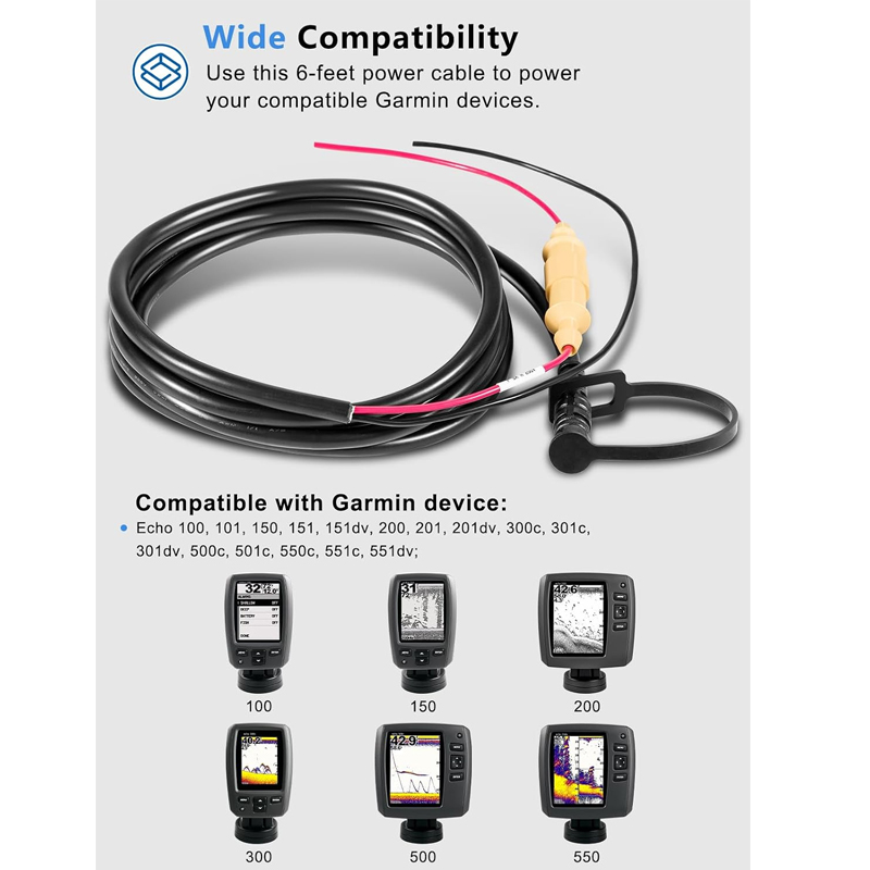 010-11678-10 マリン用電源ケーブル 6フィート、 - Fish Finder Cable のレビューと価格