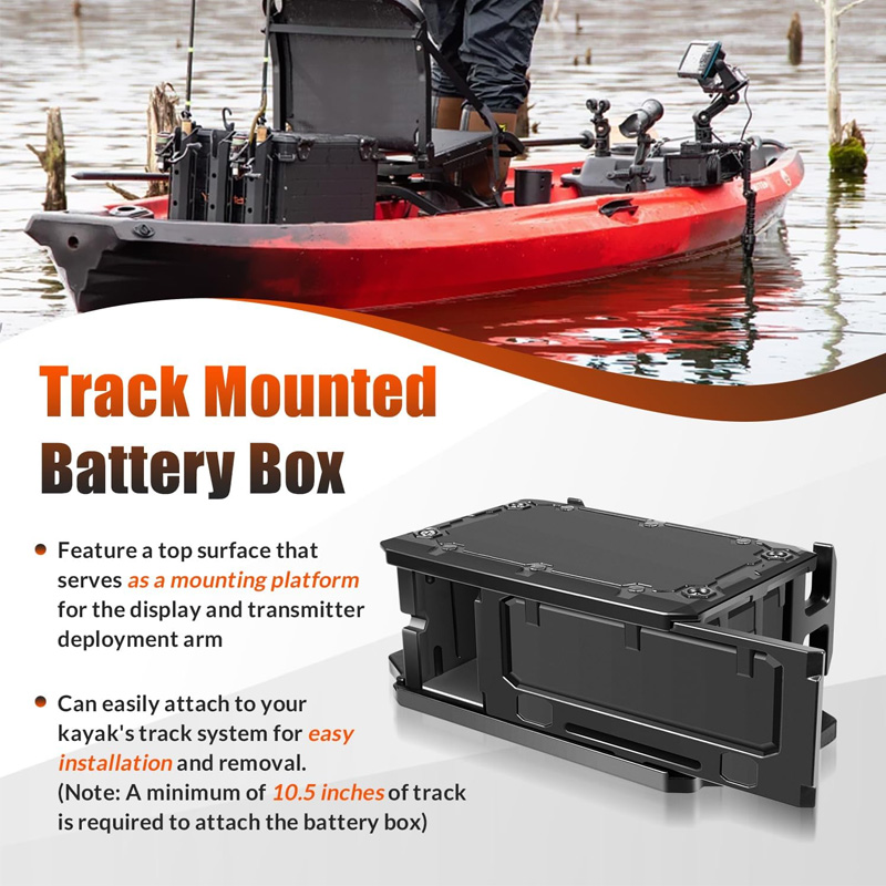 魚群探知機用トラックマウントバッテリーボックス、YakAtt - Fish Finder のレビューと価格